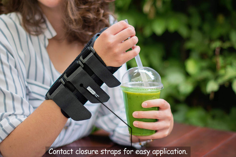[Australia] - Ossur Formfit Thumb Spica Brace for DeQuervain’s Tendonitis, Arthritis and Gamekeeper’s Thumb | Features Removable Aluminium Stays & Contact Closure Straps | Breathable Material | (Left, X-Small) Left X-Small (Pack of 1) 