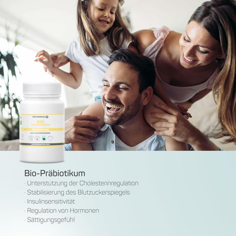 [Australia] - BIOCANNOVEA organic prebiotic - with acacia fibers to support intestinal health - promotes the immune system and intestinal flora and supports mental health - produced in Austria 