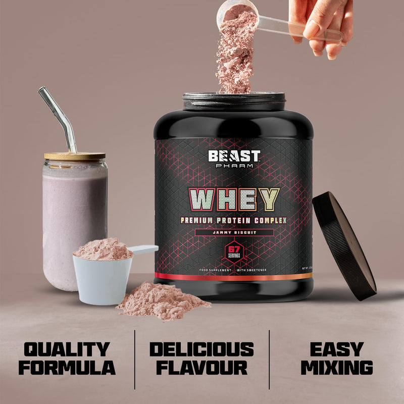 Beast | Protein Shaker Bottle + Whey Protein Powder Samples | 6 Sachets + 1000ml Shaker Gym Gift Set Sample Packs Sample Pack (6 Sachets + 1000ml Shaker)