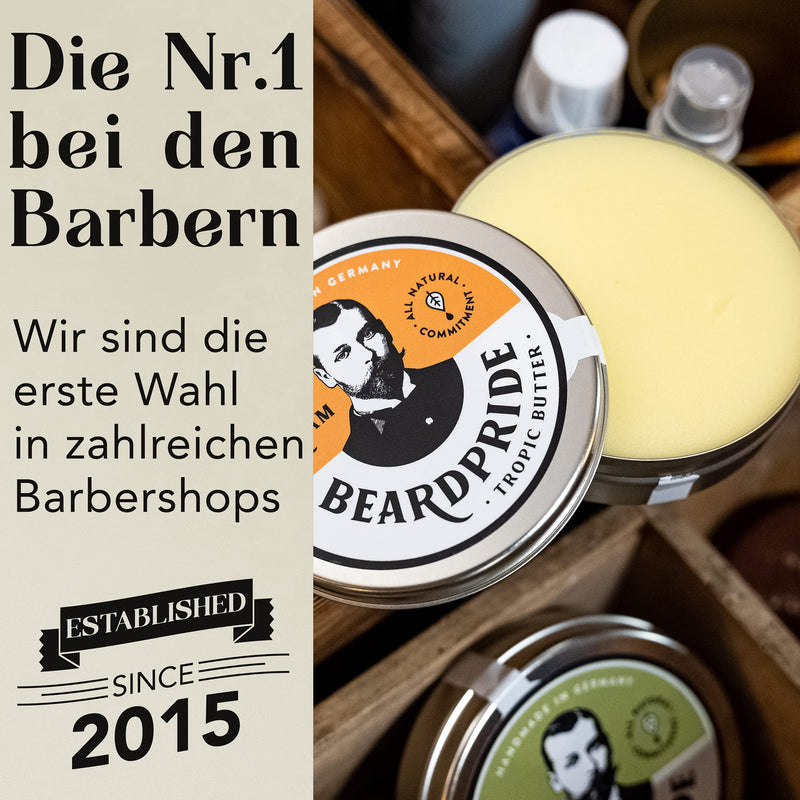[Australia] - BEARDPRIDE Beard Balm for Men - The Original Beard Balm from the Barbershop - Our Beard Balm is based on natural shea butter and valuable oils - Beard Balm - Gift for Men (55g, Herb) 55g (Pack of 1) 