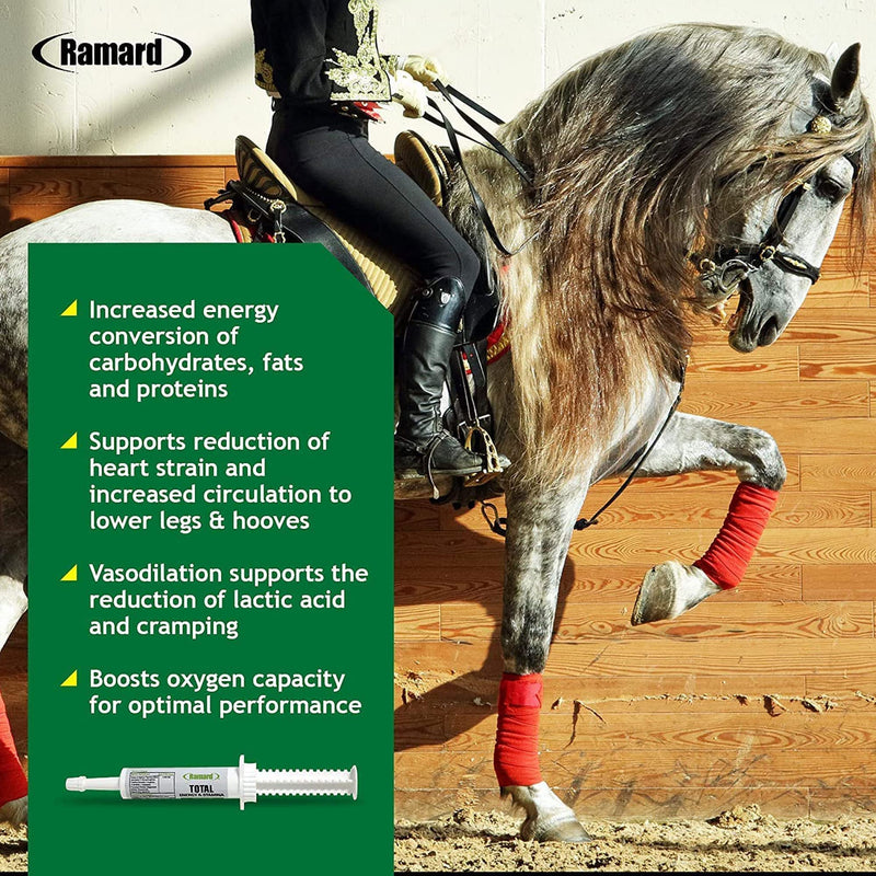 Total Energy and Stamina Support with B Vitamins & Amino Acids, Maximizes Oxygen Capacity, Peak Performance in Competition or Workouts, Powerful Vasodilator, Oral Gel, 15 cc Syringe, 1-Pack 1 Pack, 15 cc Syringe - PawsPlanet Australia