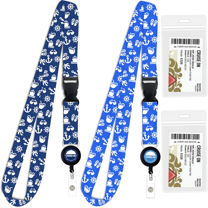 Disney Cruise Essentials (3 Items) Luggage Tag Holders, Night Light & Cruise Lanyards with Retractable Reel