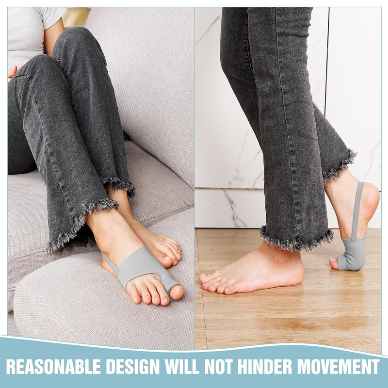 [Australia] - 2PCS Bunion Corrector for Women & Men Big Toe, Big Toe Separators-Bunion Splint-Bunion Pads-Hammer Toes Straightener-Toes Spacers Pain Relief, Comfortable & Breathable for Day/Night Gray 1 