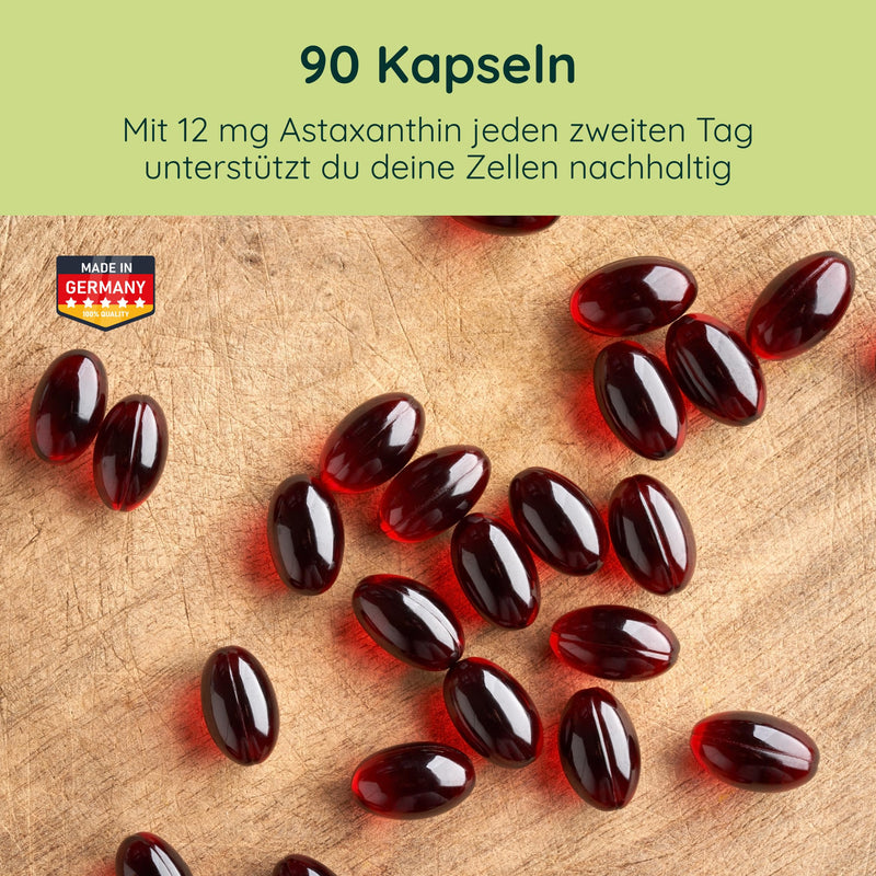 [Australia] - Luondu Astaxanthin 12mg Astaxanthin High Dose - 90 Astaxanthin Softgel Capsules - Astaxanthin Capsules Natural Astaxanthin - Antioxidants Astaxantin Capsules Astaxanthin Tanning Capsule 