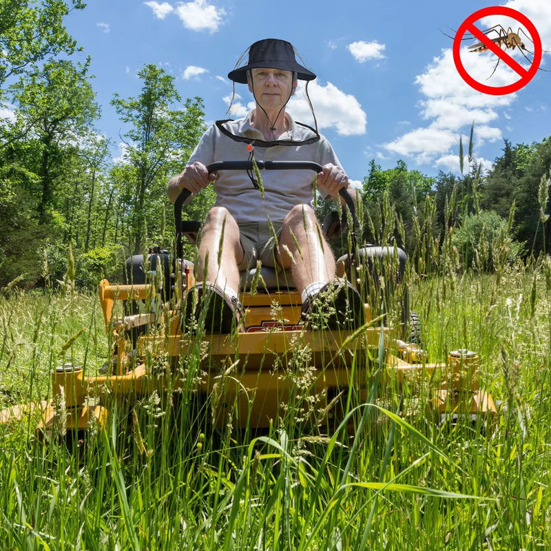 [Australia] - 2 Pack Mosquito Head Net Mesh for Hiking & Outdoors,Bug Netting over Hat Adults Fishing,Insect Shield Protection Face Cover Mask Hood against Fly Midge Gnat 