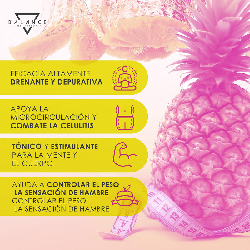 [Australia] - HYPERDRAIN® Bromelain 5000 GDU/g - 15 liquid stick packs | Lose Weight Fast Fat Burner | Bromelain high dose | Extra strong and concentrated detox formula with pineapple juice and milk thistle 