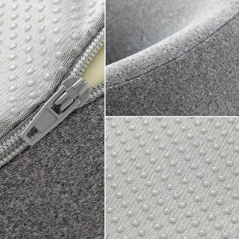 [Australia] - Face Down Pillow,Massage Pillow Face Down,Massage Headrest for Bed,Vacuum Packaging，with 20 Disposable Pillowcases,Skin-Friendly Grey Ergonomic Design Removable Pillowcase 