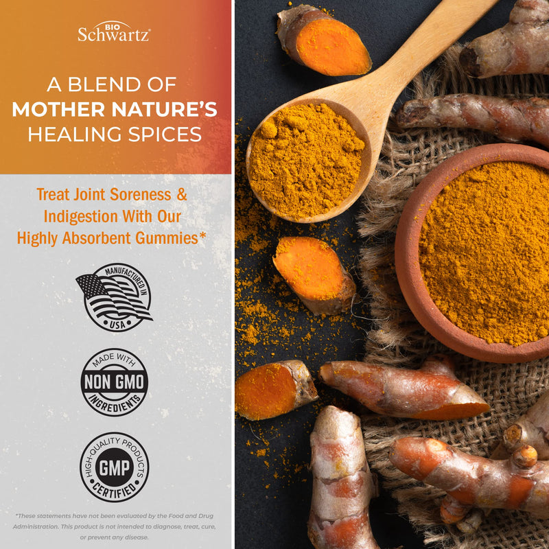 [Australia] - Turmeric Curcumin with Ginger Gummies - Natural Extra Strength Joint Support Supplement, Delicious Peach Flavor Ultra High Absorption Turmeric Supplement Non-GMO, Gluten Free 120 Count Turmeric Ginger Gummies 120 Count (Pack of 1) 