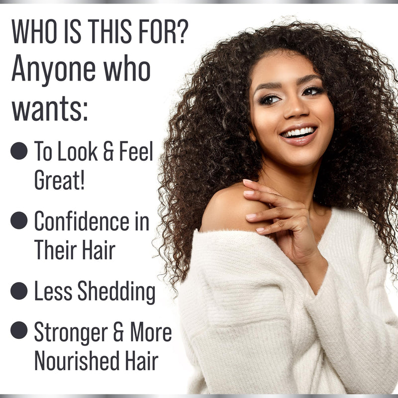 11-in-1 Hair Growth Supplements. Vitamins for Thicker Hair for Women & Men | Advanced Vitamin Complex, 5000mcg Biotin, Pumpkin Seed, Zinc. For Thinning & Brittle Hair. Supports Healthier-Looking Scalp