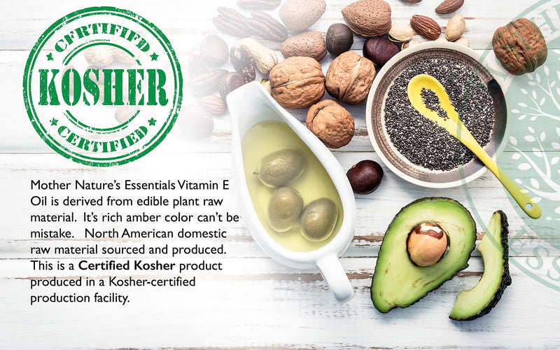 Mother Nature's Essentials Vitamin E 21,000IU 1 Oz from 2 Pack. Helps Support the Bodies Natural Immune System, Uses Orally or Topical. 0.5 Fl Oz (Pack of 2)