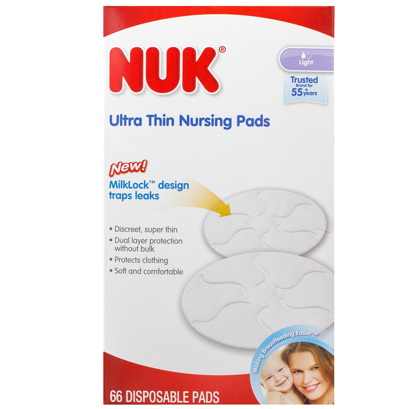 NUK Ultra Thin Disposable Nursing Pads, 66ct 66 Count (Pack of 1)