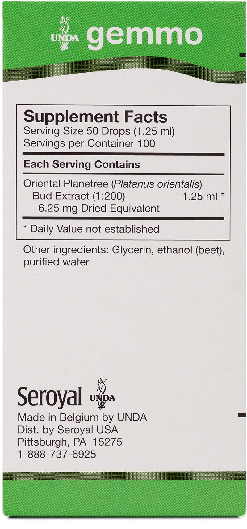 UNDA Gemmo Therapy Platanus Orientalis | Plane Buds | 4.2 fl. oz.