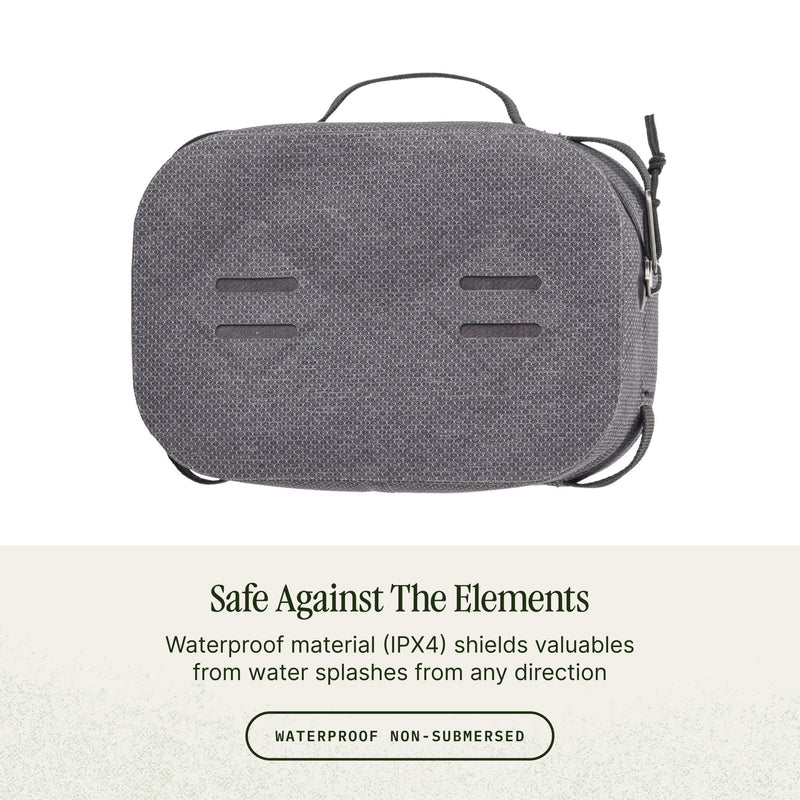 Eagle Creek Pack-It Dry Cube, Small, Graphite | Waterproof Packing Cube Travel Accessory for Protecting Items, Welded Seams, 100% Recycled Fabrics Grey