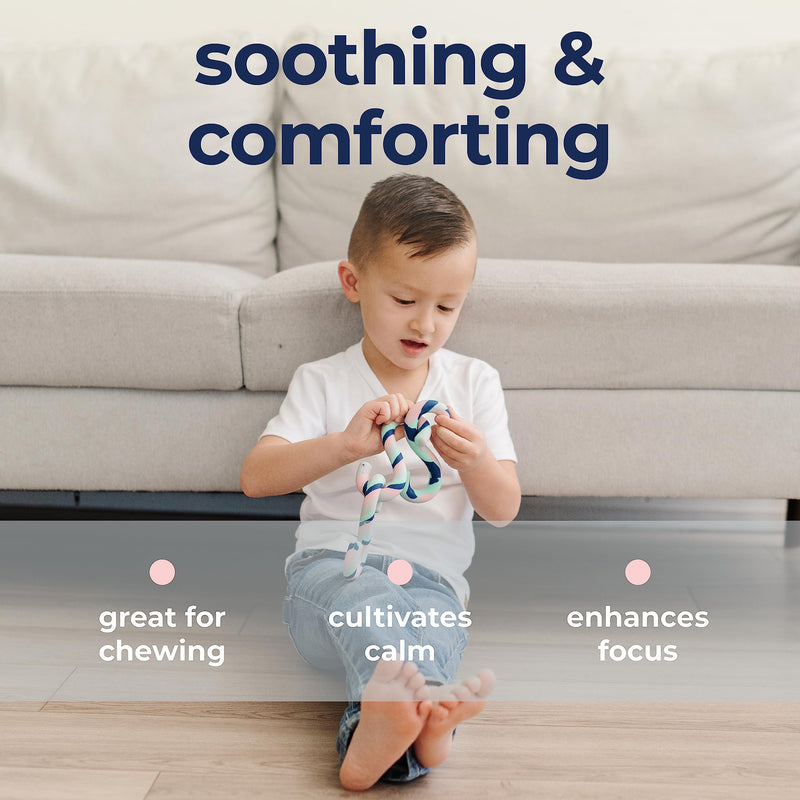 [Australia] - S-Chidget - Chewy Sensory Fidget and Oral Motor Therapy Tool for Kids with Special Needs - Chew Toy for Kids with Sensory Issues - Toddler Chewy Sensory Toy - (Pack of 2) 