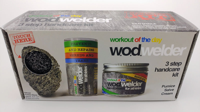 [Australia] - w.o.d.welder 3 Step Handcare Kit - Callus Pumice, Moisturizing Cream and Salve 