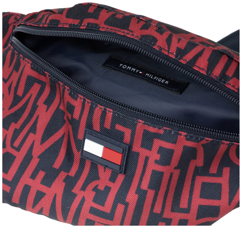 Tommy Hilfiger Mens Textured Type Pack FANNY, Navy/Red