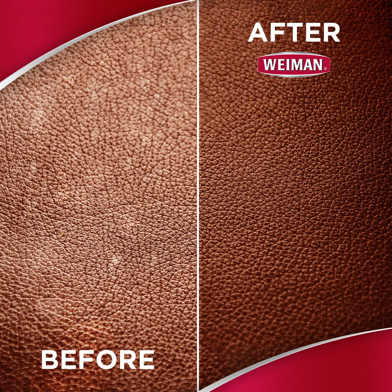 [Australia] - Weiman Leather Cleaner & Conditioner - 12 Fl Oz - Non Toxic Cleans Conditions and Restores Leather Surfaces - UV Protectants Help Prevent Cracking or Fading of Leather Couches Car Seats Shoes Purses 