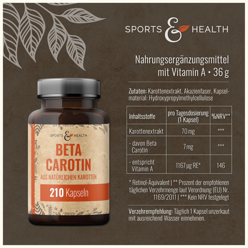 [Australia] - Beta carotene capsules made from natural carrots - 210 beta carotene tanning capsules - 7mg beta carotene per capsule - supply pack of carotene capsules - carotene capsules high dose tan from the inside 