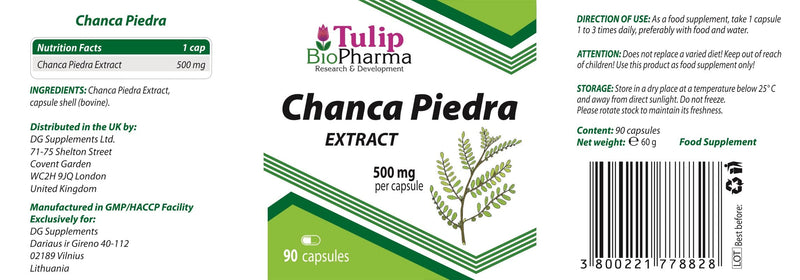 [Australia] - Chanca Piedra Extract 500mg 90 Capsules, Laboratory Tested, Stone Breaker, Quebra Pedra, Phyllanthus Niruri 