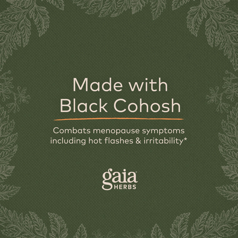 [Australia] - Gaia Herbs Menopause Support Daytime - Helps Maintain Hormone Balance and Well-being for Women - with Vitex, Black Cohosh, St. John’s Wort, and Oats - 60 Vegan Liquid Phyto-Capsules (20-Day Supply) 