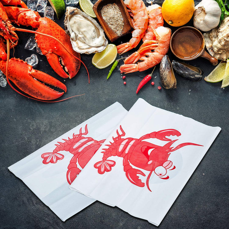 [Australia] - SATINIOR 30 Piece Lobster Bibs 23 Inch Crawfish Boil Party Supplies Crab Plastic Seafood Funny Bibs for Adult Size 