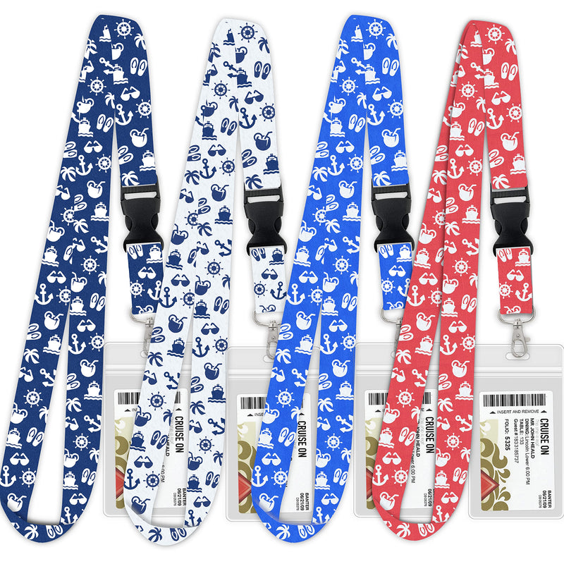 Disney Cruise Essentials (3 Items) Fish Extender, Luggage Tags [4] & Lanyards [4]
