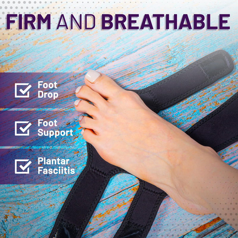 AFO Foot Drop Brace | Drop Foot Brace with Arch Support | Foot Drop Brace for Walkin & Stability | Plantar Fasciitis Relief for Men & Women (Right Foot) Right Foot