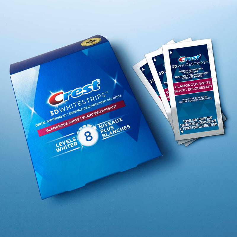 [Australia] - Crest 3D Whitestrips Glamorous White 28 Strips - 14 Treatments 28 Count (Pack of 1) 