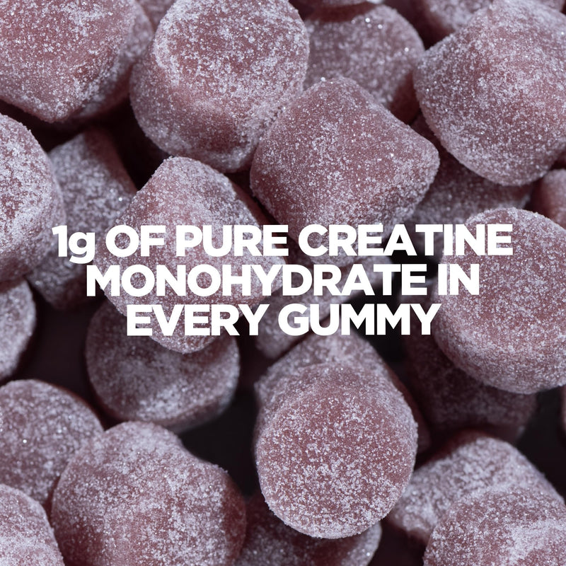 Myprotein Creatine Gummies - 3g per Serving - Electrolyte Enhanced - Support Muscle Growth, Strength & Performance - 1 Month Supply - 90 Chewable Creatine Powder Alternative (90 Gummies, Raspberry) 90 count (Pack of 1)