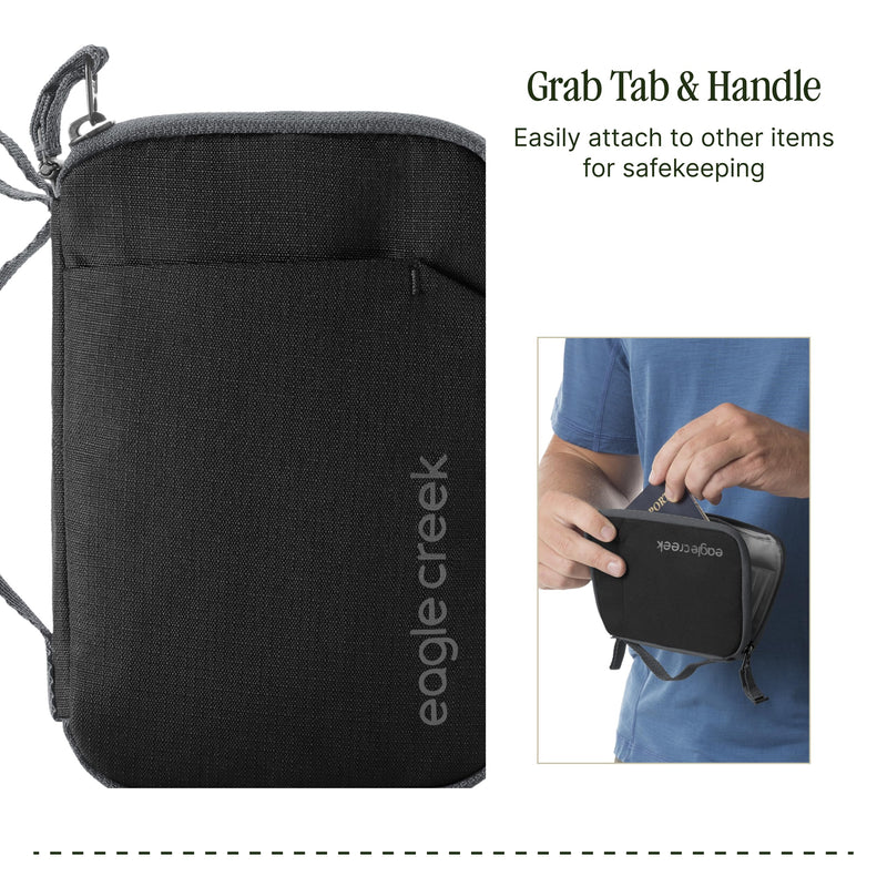 Eagle Creek Stash RFID Passport Wallet, Unisex, Black | Slim Travel Organizer with RFID Blocking, Secure Storage for Passport, Cards, and Cash, Lightweight and Water-Resistant