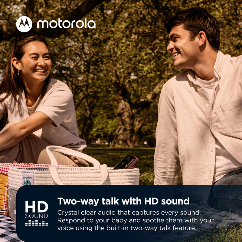 [Australia] - Motorola PIP12 Travel Baby Monitor - Audio-Only Portable Baby Monitor with Rechargeable Batteries, No Wi-Fi Baby Travel Essential, Long-Range Child Safety, Includes Water-Resistant Travel Case 