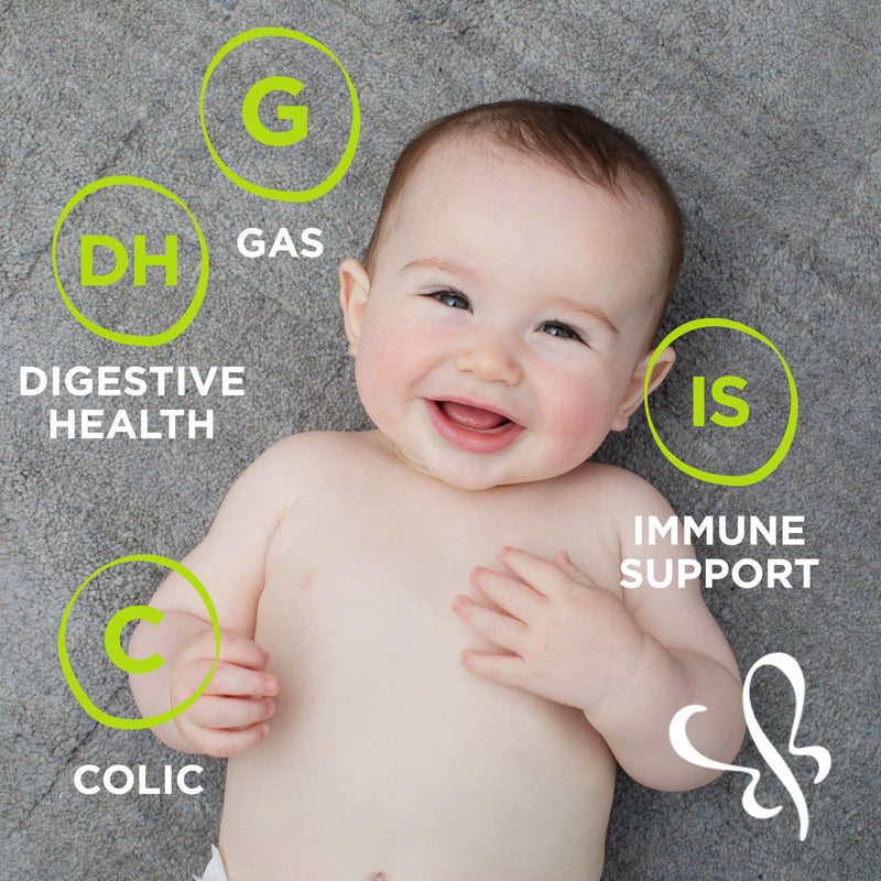 [Australia] - Mommy's Bliss Baby Probiotic Drops, Daily Gas, Constipation, and Colic Symptom Relief + Immune Support, Newborns & Up, 0.34 Fl Oz (30 Servings) 