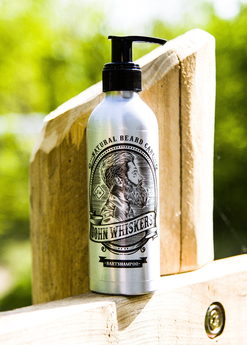 [Australia] - John Whiskers Beard Shampoo - Made in Germany - 2-in-1 beard soap with an incomparable scent - Vegan & without silicones - for a supple and pure beard 200 ml (pack of 1) 