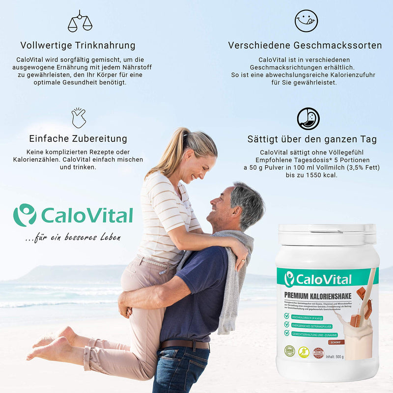 [Australia] - Gain weight with CaloVital | High-dose weight gain shake with lots of vitamins | Weight gainer for quick weight gain & mass building | Premium quality from Germany (set of 2 vanilla - strawberry) set of 2 vanilla - strawberry 