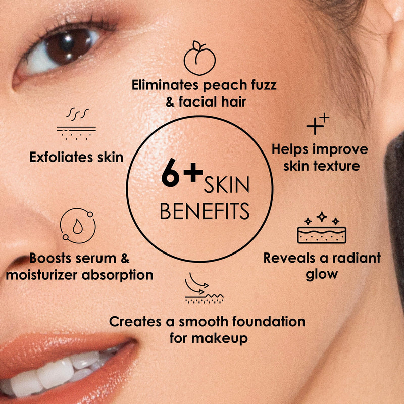 JAPONESQUE Precision Dermaplaner Facial Razors – 2pk 6 Piece Set, Eyebrow and Facial Hair Single Blade Razors for Women and Men, 2pk, 6ct.