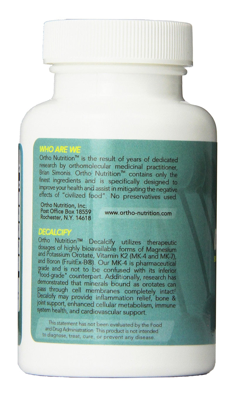 Decalcify - Fruitex-B, Vitamin K2 (MK4 and MK7), Magnesium and Potassium Orotate, 90 Vegetarian Capsules