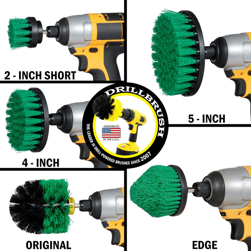 [Australia] - Household Cleaning Electric Spin Scrubber - Cast Iron Cleaner - Kitchen Cleaning Supplies - Kitchen Scrub Brush - Cleaning Tools for Home - Cast Iron Scrubber - Kitchen Set - Dish Brush - Wall Cleaner Green 