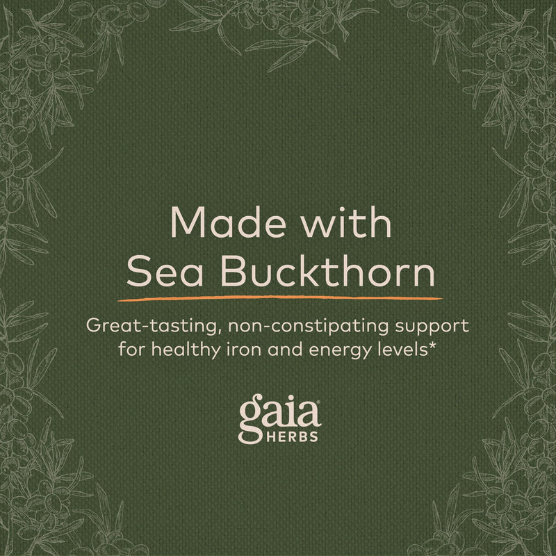 [Australia] - Gaia Herbs Plant Force Liquid Iron - Vegetarian Iron Supplement to Help Maintain Healthy Iron & Energy Levels - with Star Anise, Sea Buckthorn, Beet Root, Dandelion & Nettle - 8.5 Fl Oz (25 Servings) 8.5 Fl Oz (Pack of 1) 