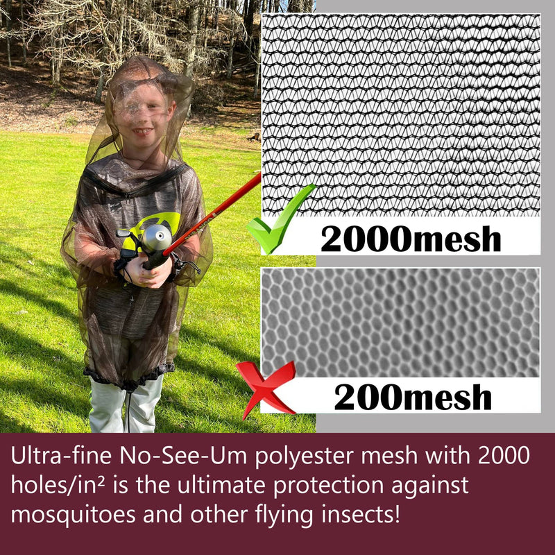 [Australia] - Aventik No-See-Um Mesh Youth Mosquito Jacket, Youth Mosquito Pants M&L Super Light, Keep Safe Cool, UV Protection Medium-Large 