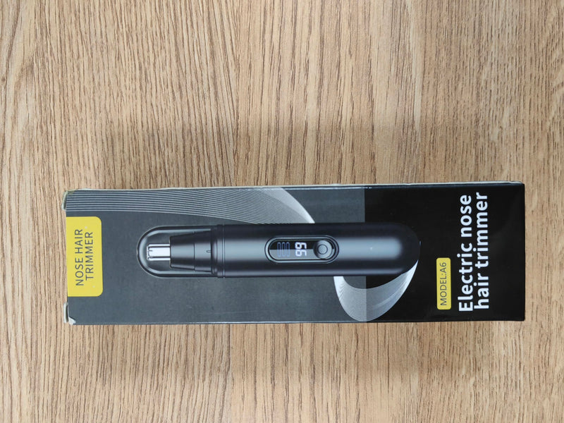 [Australia] - USB rechargeable nose hair trimmer, nose hair trimmer for men and women via USB rechargeable eyebrows, electric trimmer for beard, eyebrows and facial hair, double-edged 