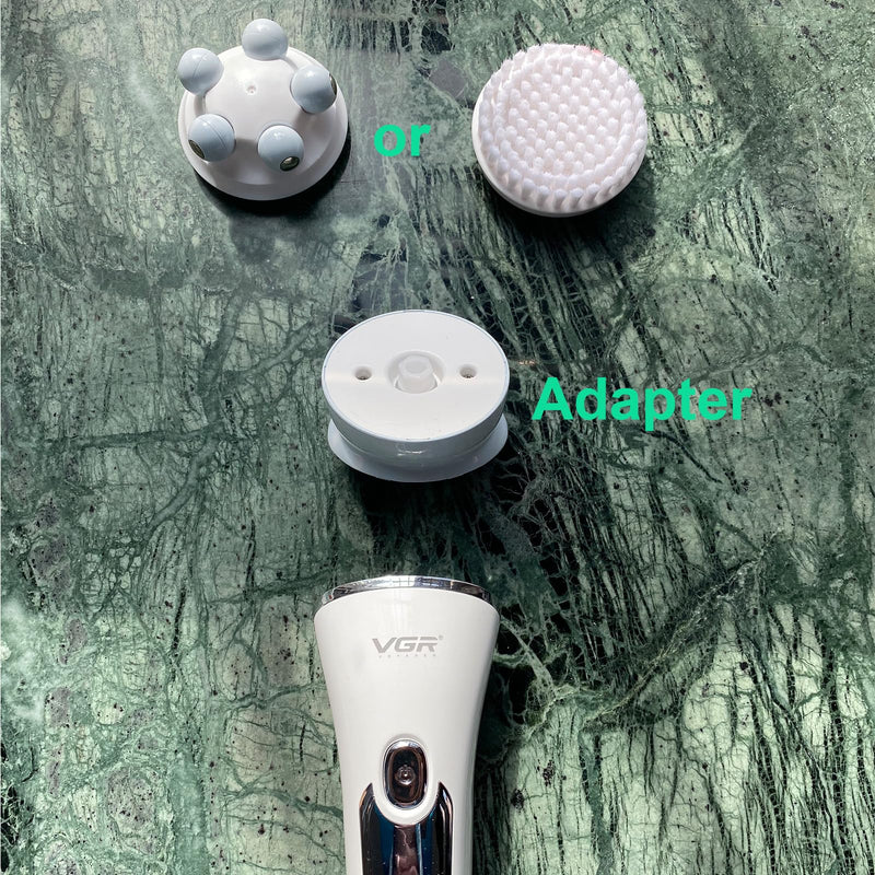 [Australia] - Epilator for Women, 6 in 1 Hair Removal Epilator, Shaver, Face Razor, Facial Brush, Face Massage and Body Exfoliator,IPX7 Waterproof Rechargeable Hair Removal for Women, 2 Speeds 