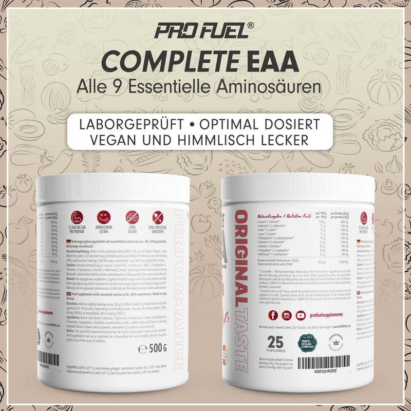 [Australia] - EAA powder 500g BLOOD ORANGE - 12,500mg essential amino acids - incredibly tasty & refreshing - COMPLETE EAA with all 9 EAAs including histidine - EAA vegan amino acid powder - Amino Workout Drink 500 g (pack of 1) 