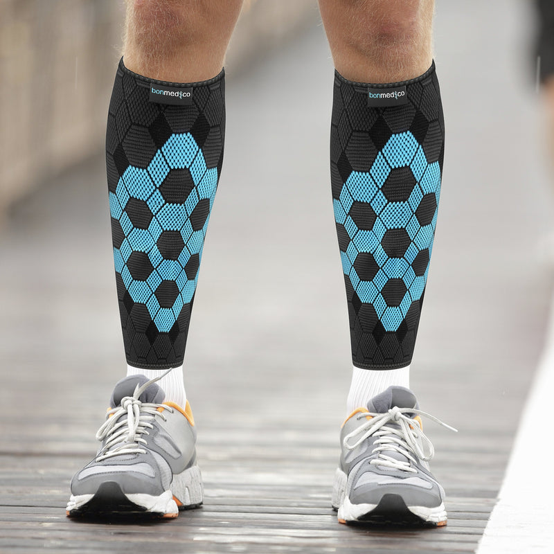 [Australia] - bonmedico calf compression for men and women, calf bandage compression for relief, calf warmer stabilization pack of 2, M M x M 