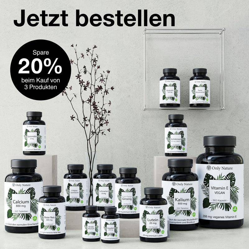 [Australia] - Calcium tablets (365 pieces) with 800 mg per daily dose - 100% vegan - without additives - produced in Germany & laboratory tested - high-dose calcium - calcium 
