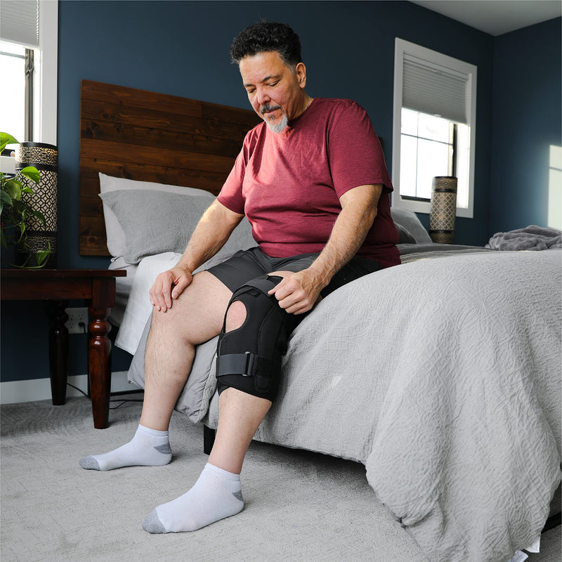 [Australia] - BraceAbility Obesity Hinged Knee Brace - Overweight to Plus Size Wrap Around Support for Womens and Mens Arthritis Treatment, Bariatric Joint Pain Relief, Kneecap Instability, Ligament Weakness (4XL) XXXX-Large 