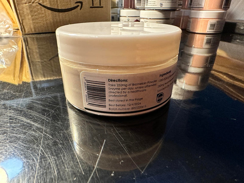 Bromelain Powder Enzyme - Digestive Enzyme Powder, Enhanced Super Digestive Enzymes, Bromalein Enzymes - Vegan, Gluten Free - 50g Bromelain