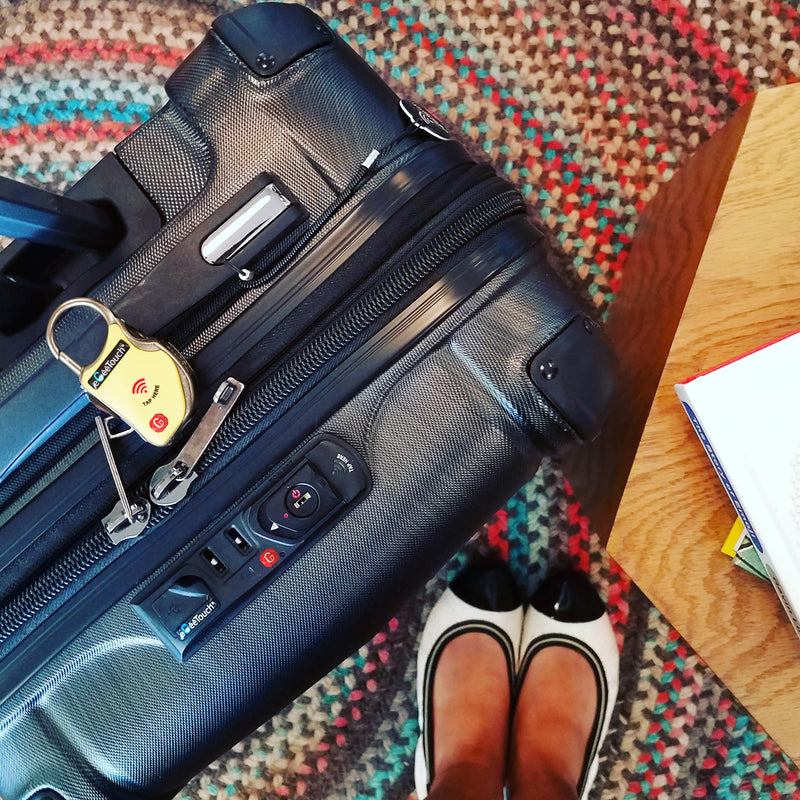 Smart Travel Lock-Secure & Track Your Luggage/Backpack Anywhere You go.. (Mix 2 Pack) One Size Mix 2 Pack