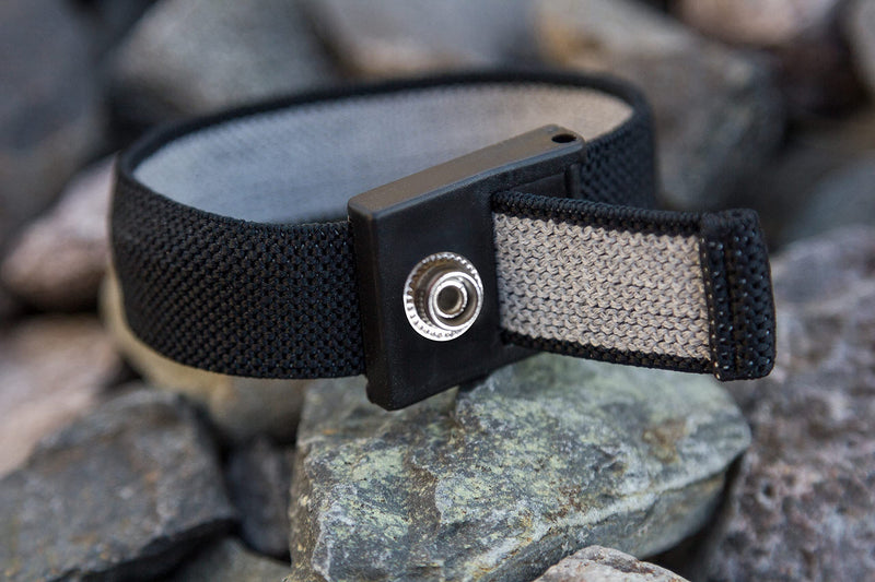 [Australia] - Assurance Designed Black Grounding Wrist Strap 2 Pack. Use for Earth Connection & EMF Radiation Protection - Use for Desk, Floor, Bed, Pillow or Yoga 1 pr 