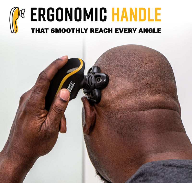 [Australia] - Bald Buddy Head Shaver for Men, Waterproof, Rechargeable Electric Razor, Cordless, Ergonomic Design, Battery & Cleaning Indicator, The Cut Buddy 