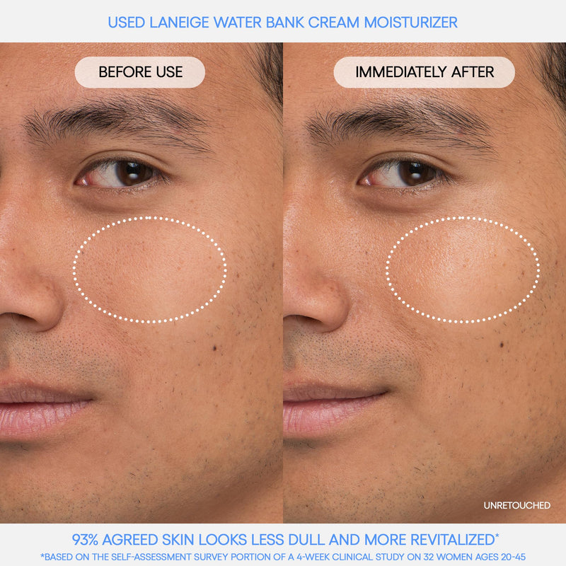 [Australia] - LANEIGE Water Bank Blue Hyaluronic Moisturizer: Barrier-Boosting Hydration, Squalane, Ceramide, Dermatologist-tested New Water Bank Duo Cream Set 